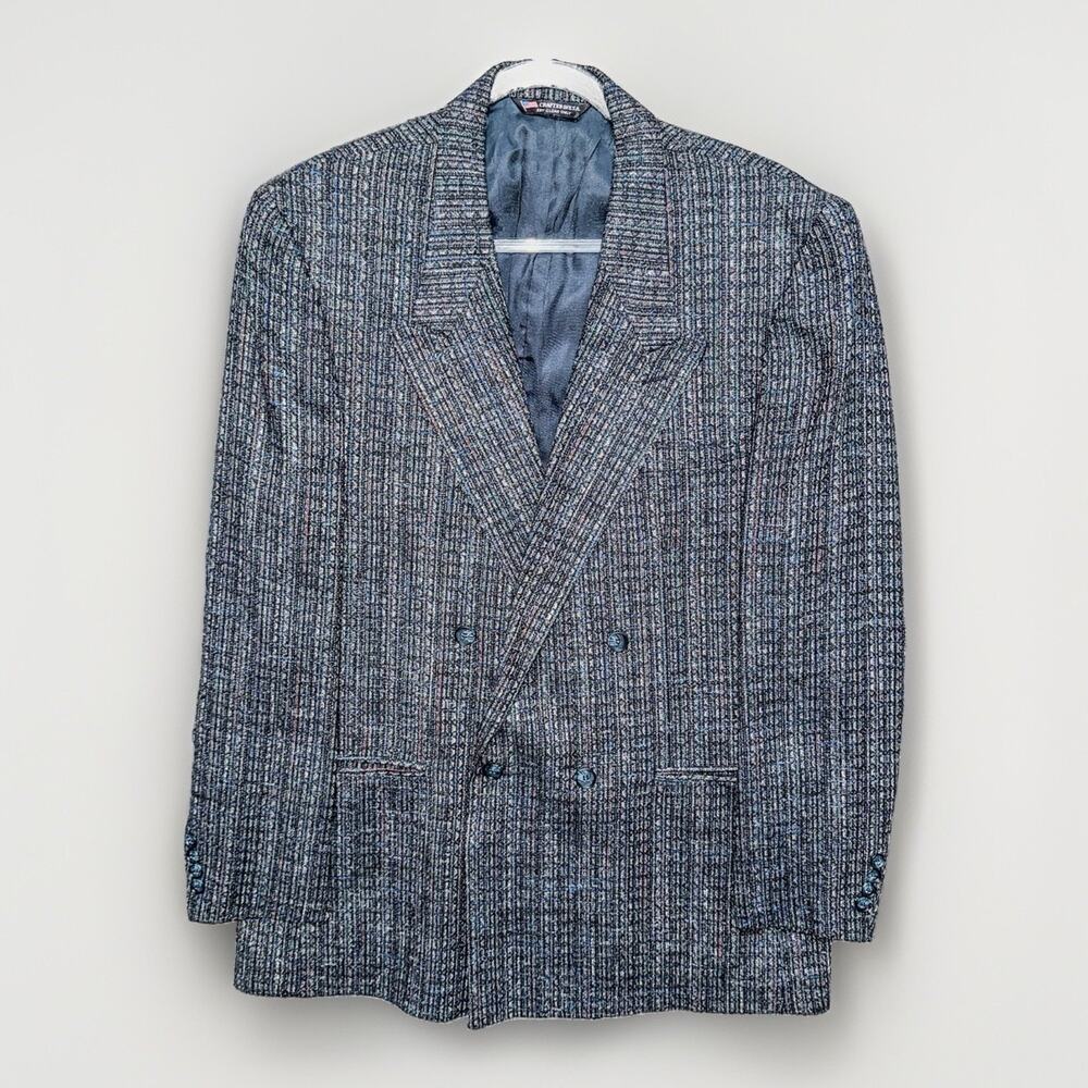 Raffinati Vintage Double Breasted Blazer Sport Coat Mens 42R 42L P2P 22